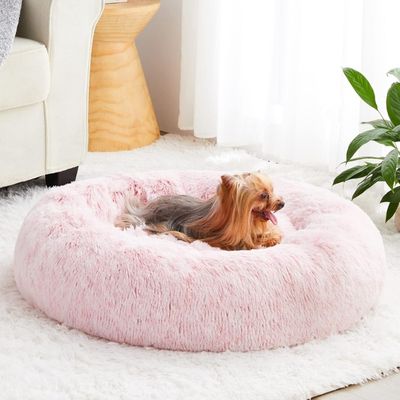 couchage-chien-rose