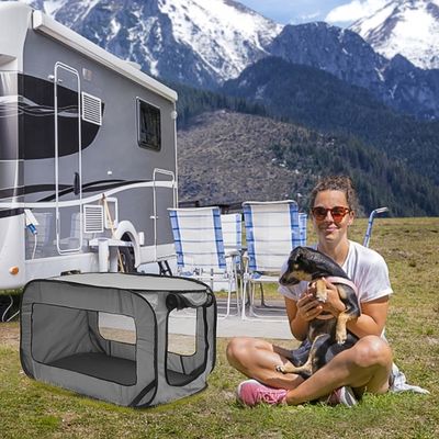 niche pour chien interieur gris