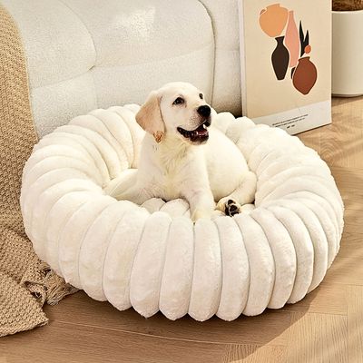 panier a chien blanc