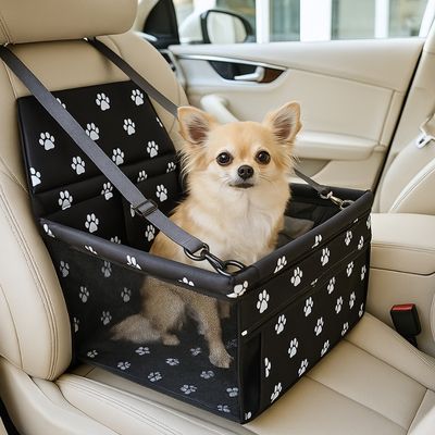 siege-auto-pour-chien-creme