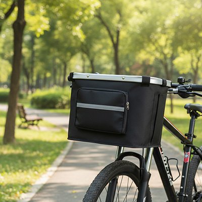 vélo panier chien noir